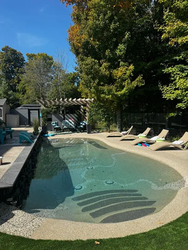 Biodesign natural pool project Ontario