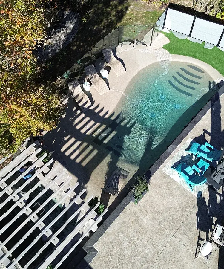 Biological filtration natural pool system Ontario — Perfect Yard Landscape & Aquanta Pools