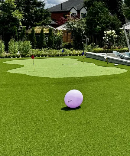 Putting green turf installation Ontario — Perfect Yard Landscape
