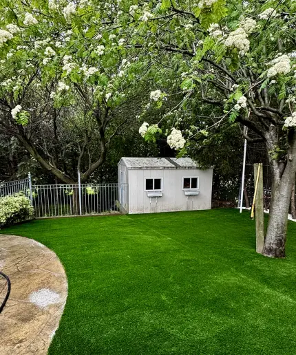 Backyard artificial turf installation Ontario — Perfect Yard Landscape