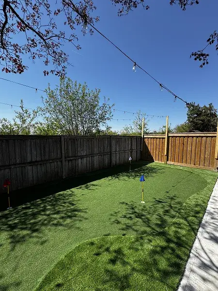 Premium synthetic grass backyard GTA — low maintenance lawn