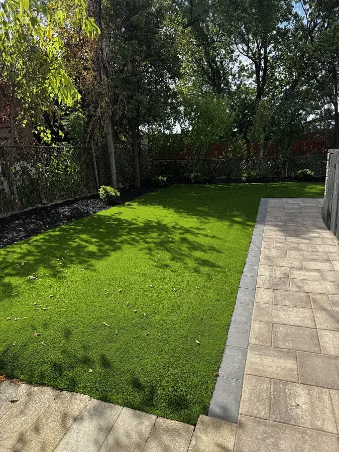 Artificial turf backyard vs natural grass Ontario